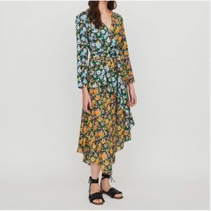 Maje floral print midi dress